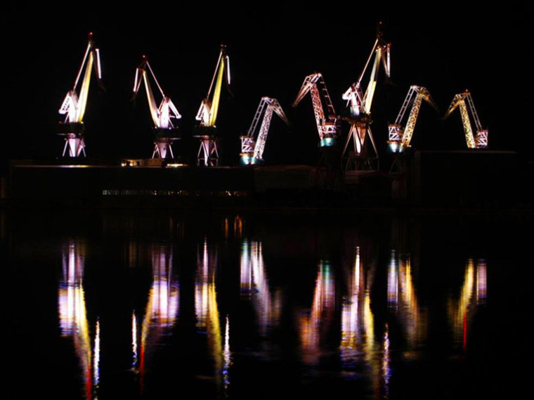 意大利罗马竞技场资料下载-普拉造船厂照明景观
