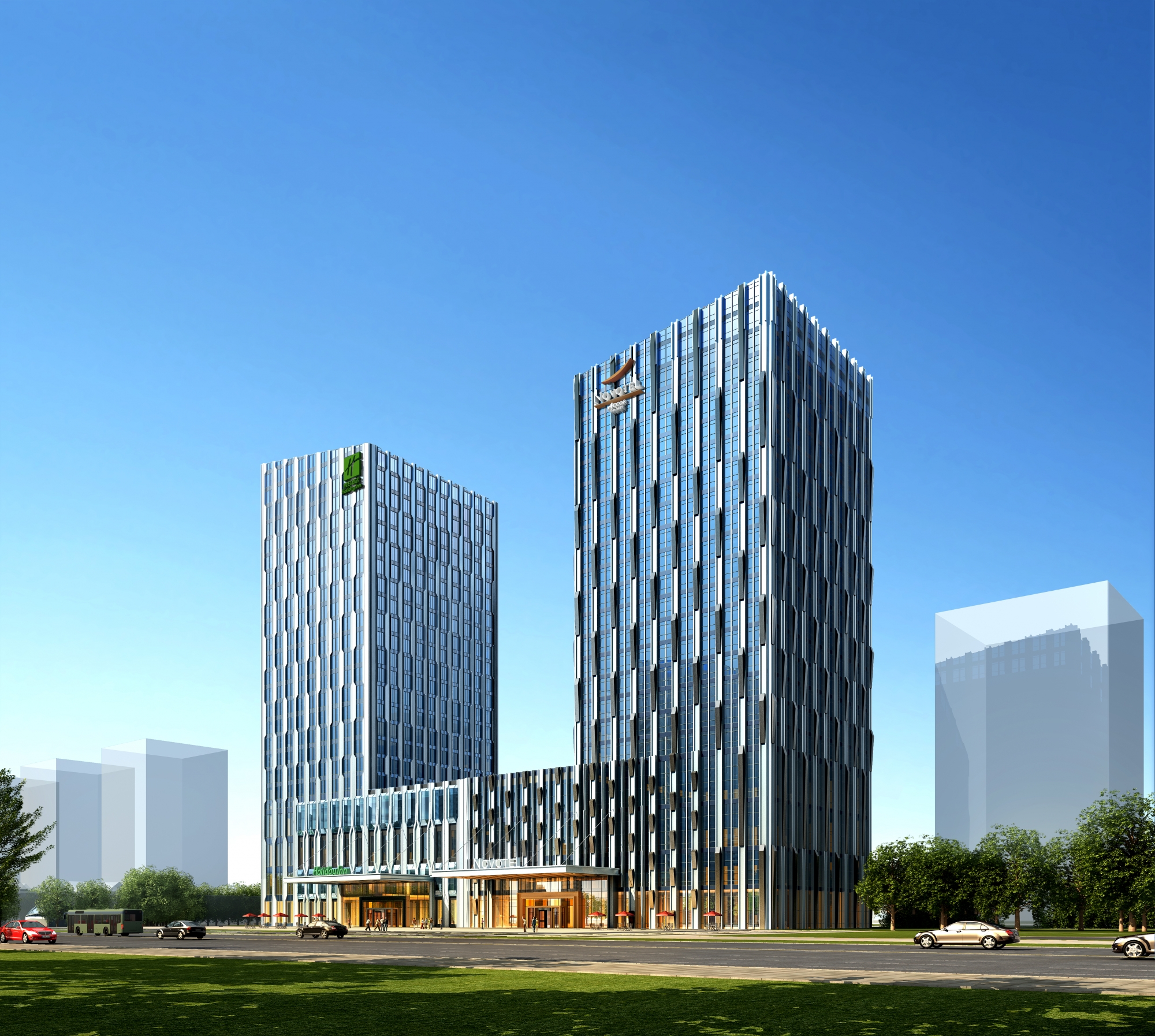 哈尔滨万达城酒店群效果图-哈尔滨万达城酒店群第2张图片