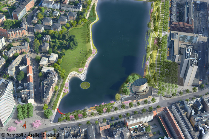 哥本哈根商业大学景观资料下载-哥本哈根内城生态防洪景观规划