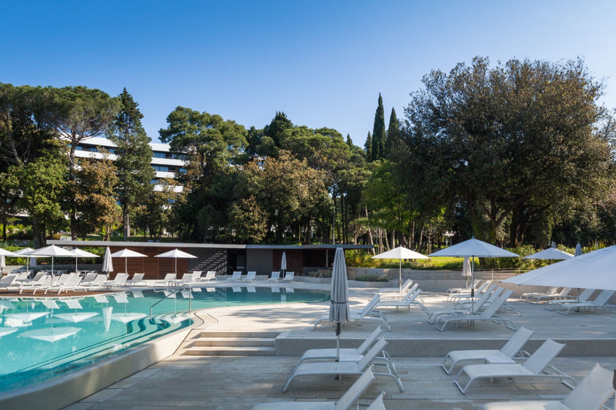 lone outdoor pools are located in a sheltered and naturally