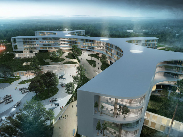 丹麦哥本哈根医院设计方案资料下载-丹麦North Zealand区新医院