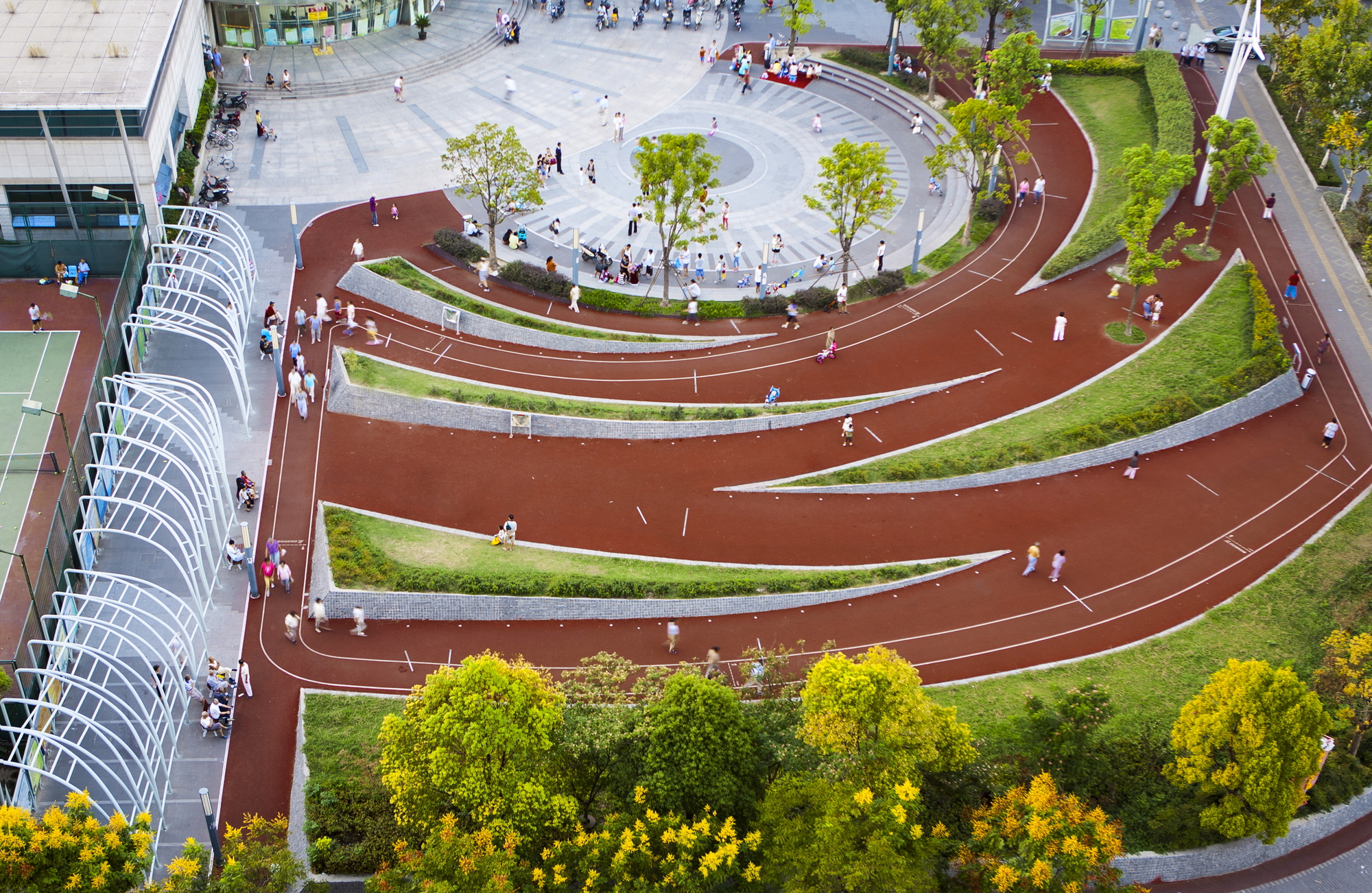 上海宝山路运动公园-公园案例-筑龙园林景观论坛