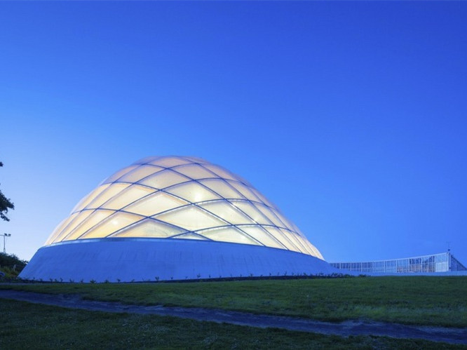 单屋顶热带温室建筑资料下载-丹麦奥胡斯植物园新温室房