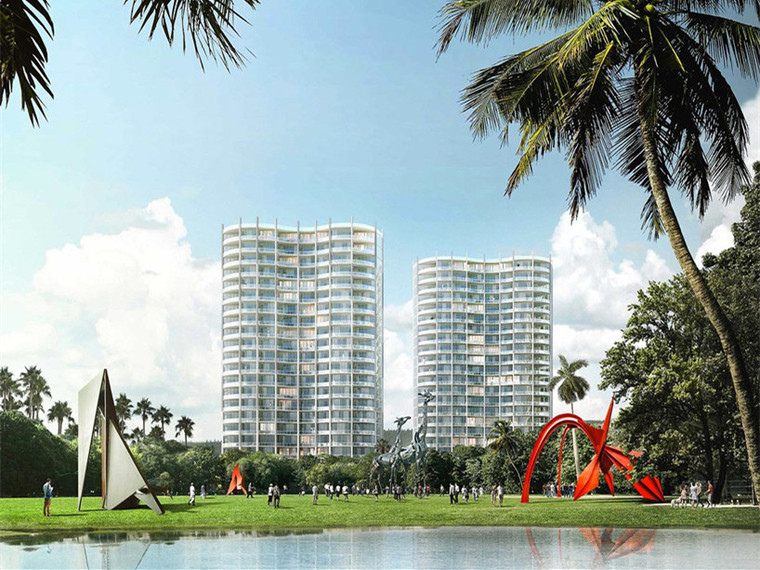 oma方案设计资料下载-迈阿密Grove Condos公园区