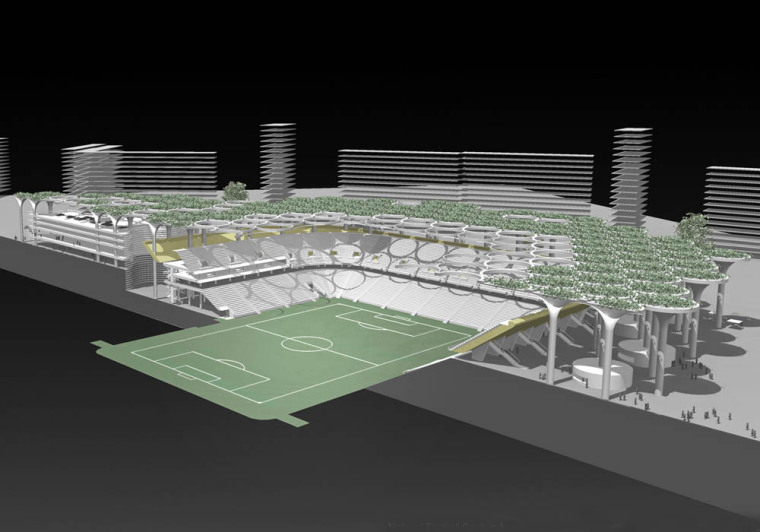 白俄罗斯新型足球体育场模型图-白俄罗斯新型足球体育场第6张图片