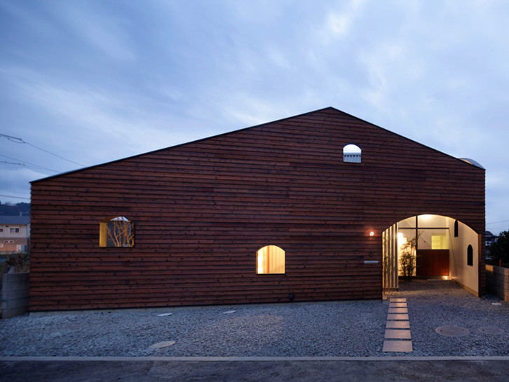 私密建筑资料下载-日本木质私密住宅