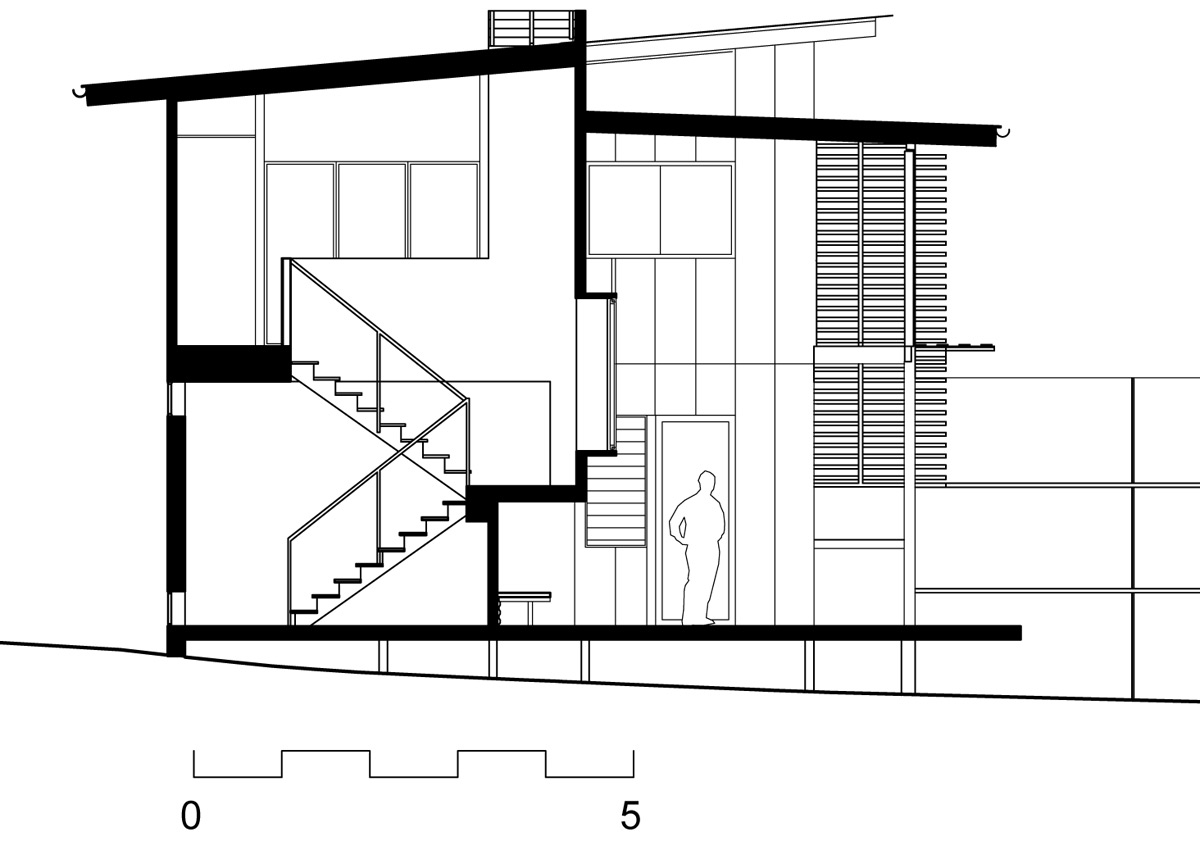 澳大利亚马库斯海滩别墅横剖面图-澳大利亚马库斯海滩别墅第16张图片