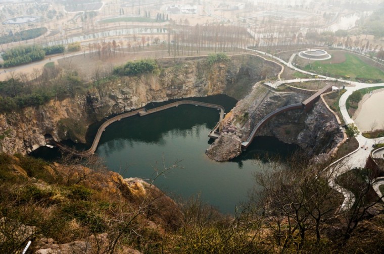 上海辰山植物园矿坑花园外部实景-上海辰山植物园矿坑花园第43张图片