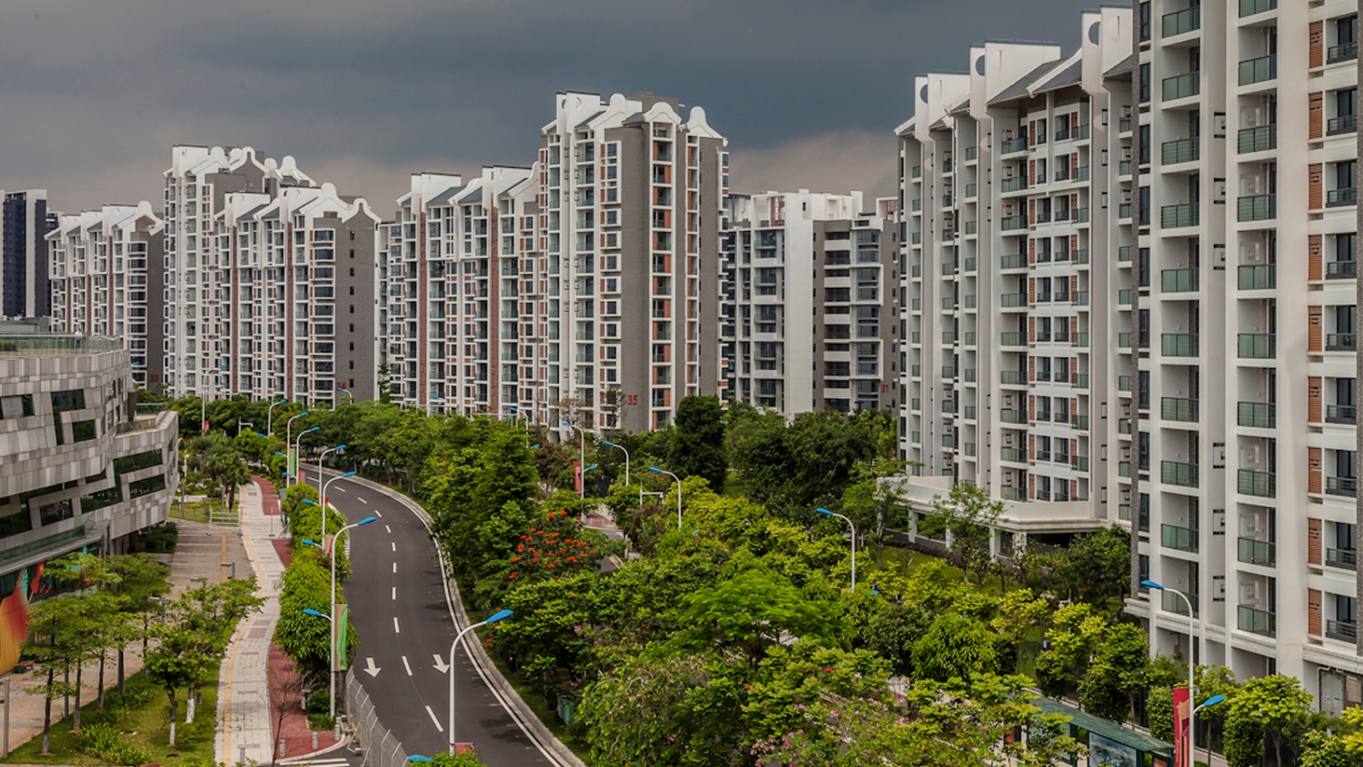 2010广州亚运会亚运村外部居住区实景图