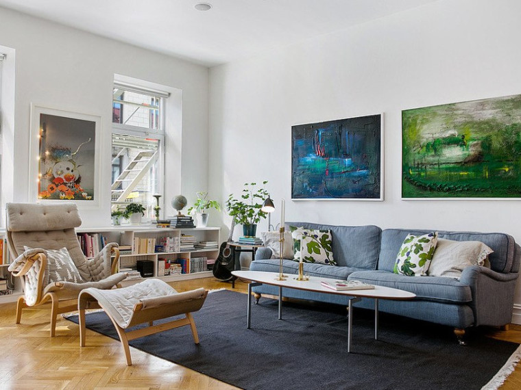 白色瑞典公寓资料下载-瑞典精致的纳维亚公寓