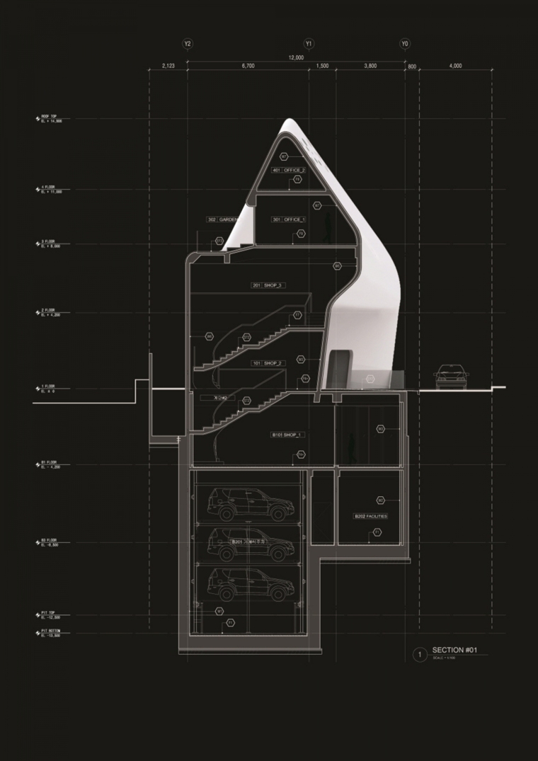 韩国Paul Smith旗舰店-韩国Paul Smith旗舰店剖面图-韩国Paul Smith旗舰店第22张图片