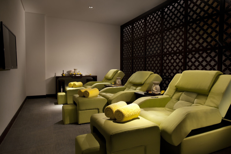 旅游度假村内部客房实景图云南腾冲悦椿温泉旅游度假村内部按摩室实景