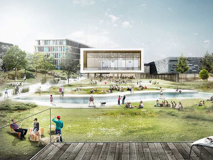 丹麦奥胡斯大学校园资料下载-丹麦商学院校园环境重建