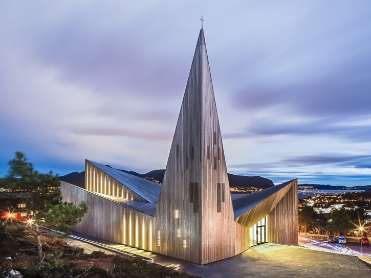 挪威教堂资料下载-挪威knarvik教堂