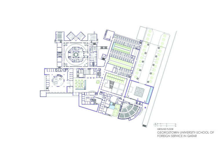 卡塔尔乔治城涉外事务学院平面图-卡塔尔乔治城涉外事务学院第12张图片