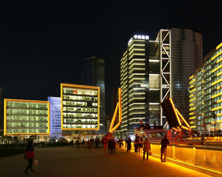 上海惠山区北外滩外部夜景实景图-上海惠山区北外滩第18张图片