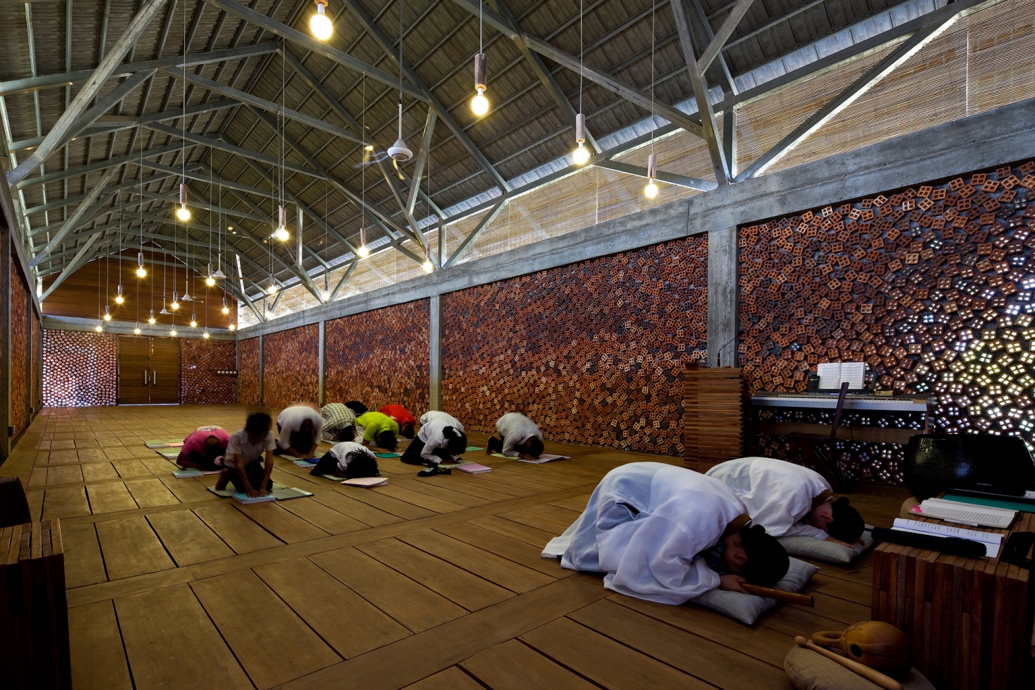 柬埔寨圆佛教寺院内部实景图-柬埔寨圆佛教寺院第14张图片