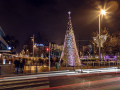 匈牙利中心广场的圣诞树