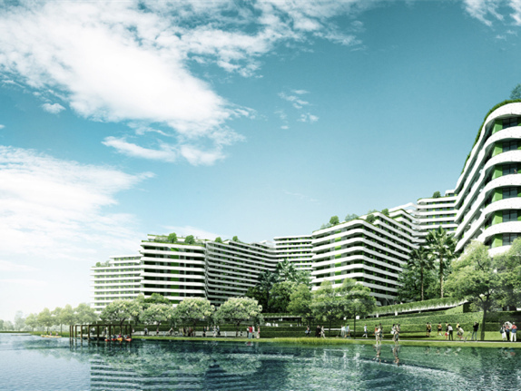 新加坡住宅综合体资料下载-新加坡榜鹅水滨长廊