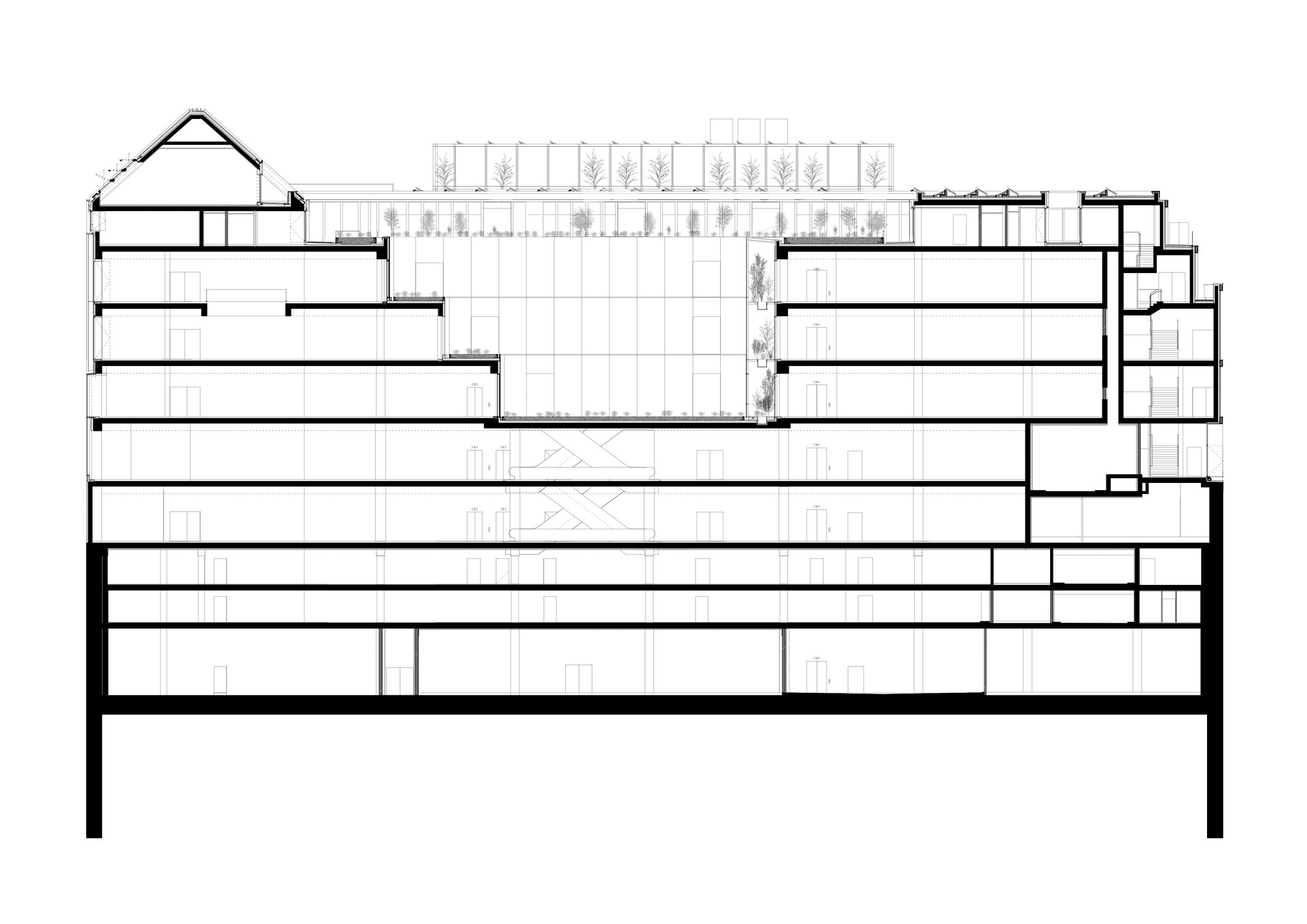 德国约瑟夫普塑尔商业大楼剖面图-德国约瑟夫普塑尔商业大楼第14张