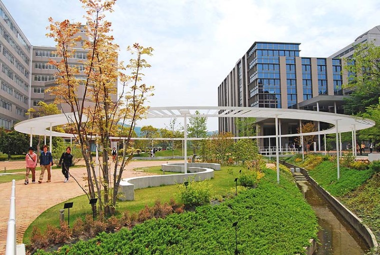 日本九州产业大学景观设计外部实-日本九州产业大学景观设计第3张图片