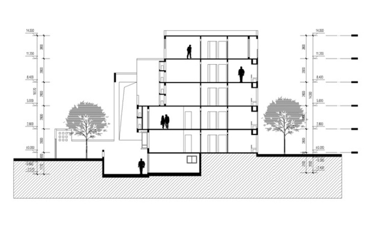 江苏仙林尚东区建筑平面剖面图-江苏仙林尚东区建筑第30张图片