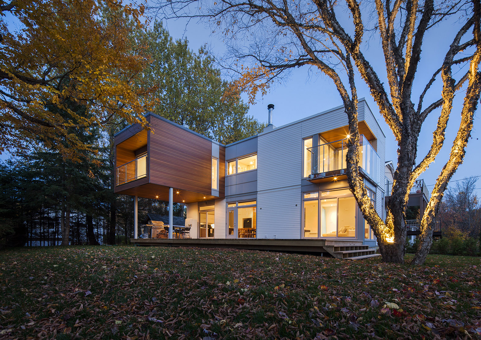 加拿大夏季别墅l型房子