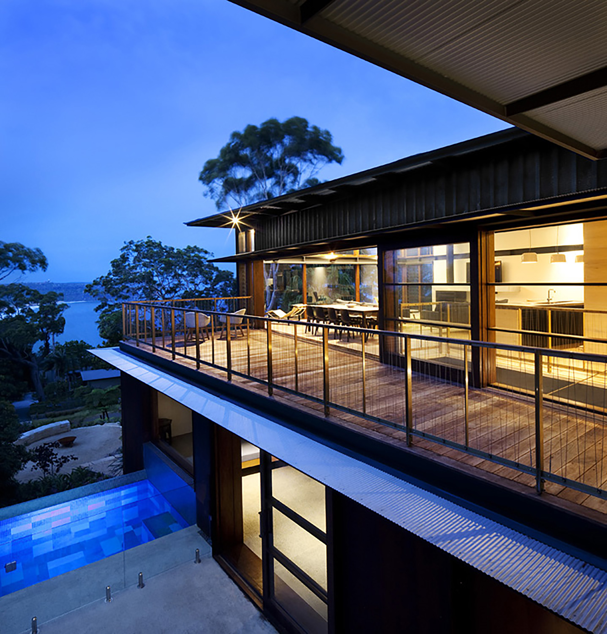 澳大利亚太平洋别墅外部夜景实景-澳大利亚太平洋别墅第9张图片