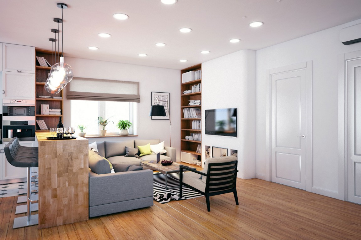 俄罗斯利佩茨克住宅室内客厅实景-俄罗斯利佩茨克住宅第5张图片