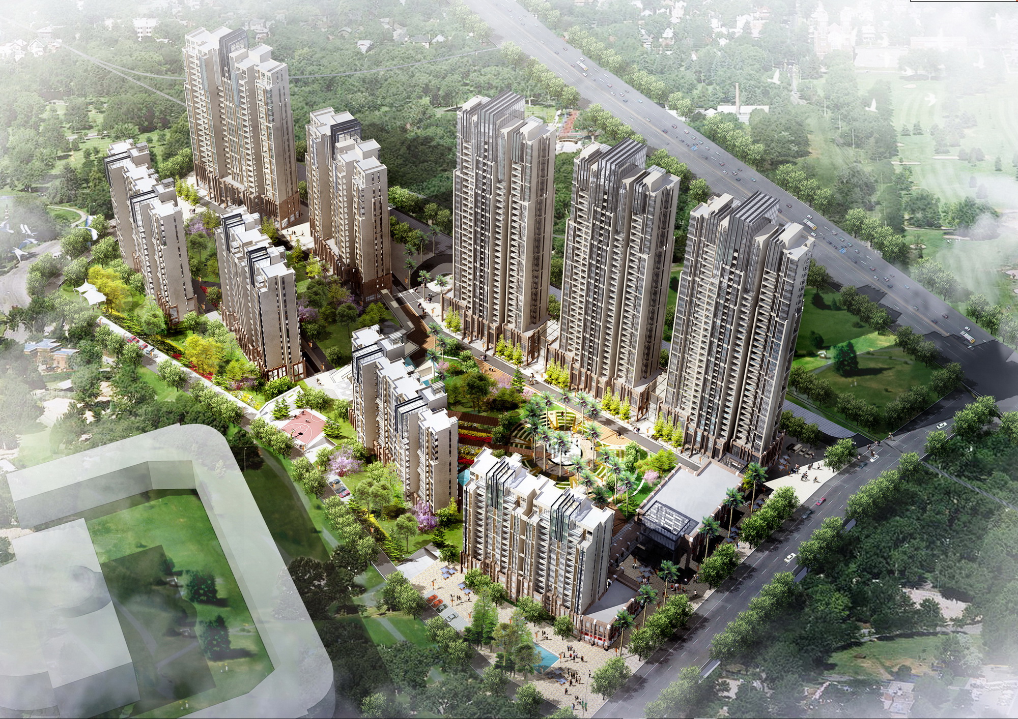 武汉锅炉厂上的新社区-居住区案例-筑龙园林景观论坛