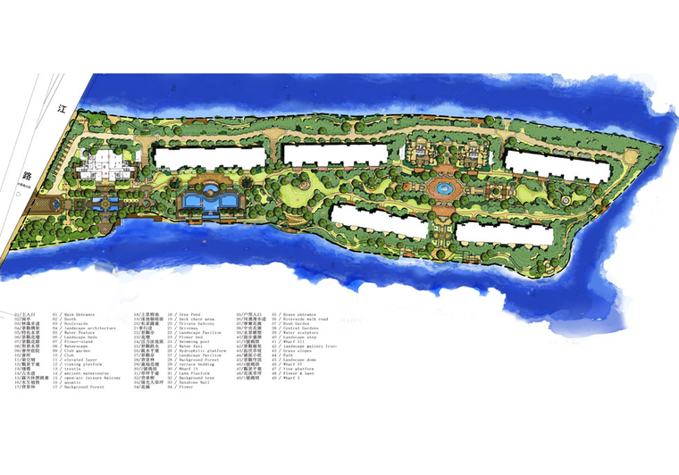 绍兴金昌香湖岛住宅景观平面图-绍兴金昌香湖岛住宅景观第13张图片