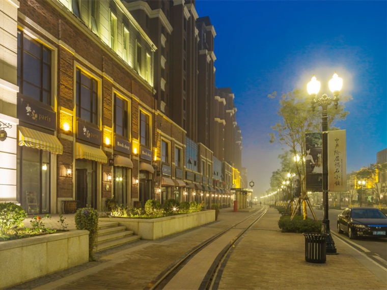 北美商业街设计资料下载-大连金地艺境商业街景观