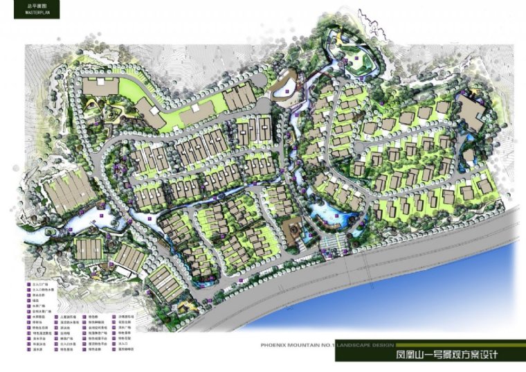 珠海凤凰山一号小区景观平面图-珠海凤凰山一号小区景观第19张图片