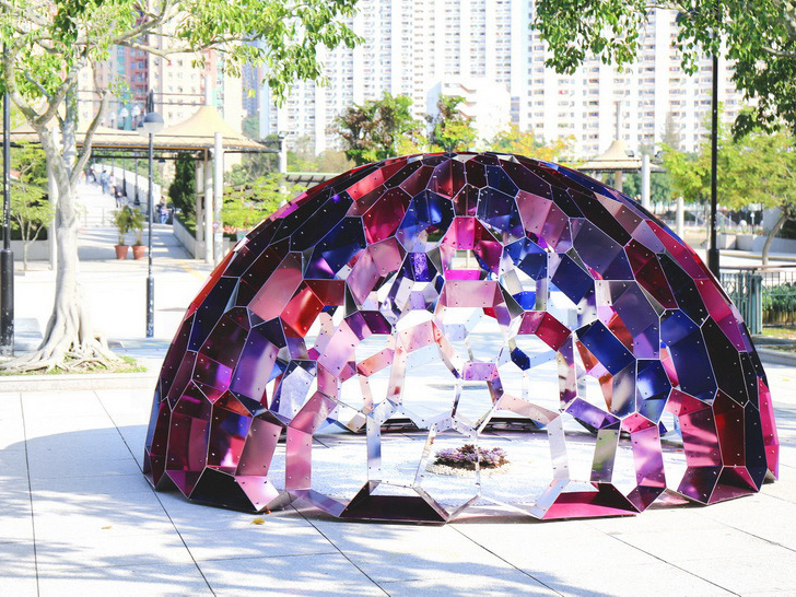 公共艺术装置资料下载-香港万花穹顶艺术装置