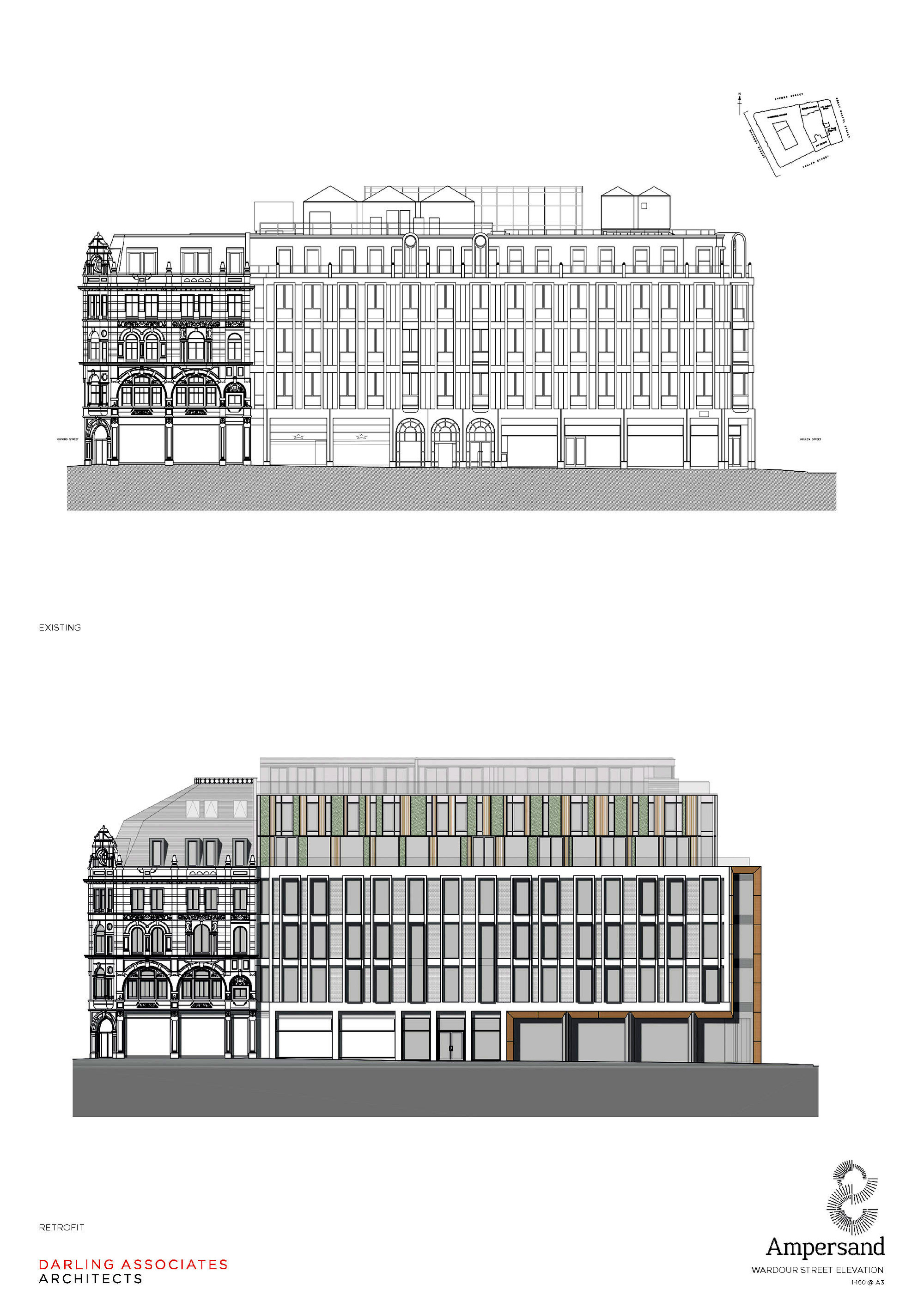 英国伦敦ampersand大厦立面图