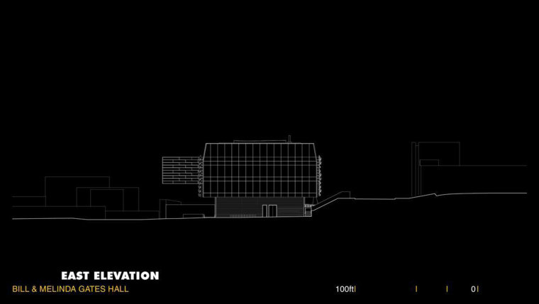 美国盖茨大厅立面图-美国盖茨大厅第43张图片