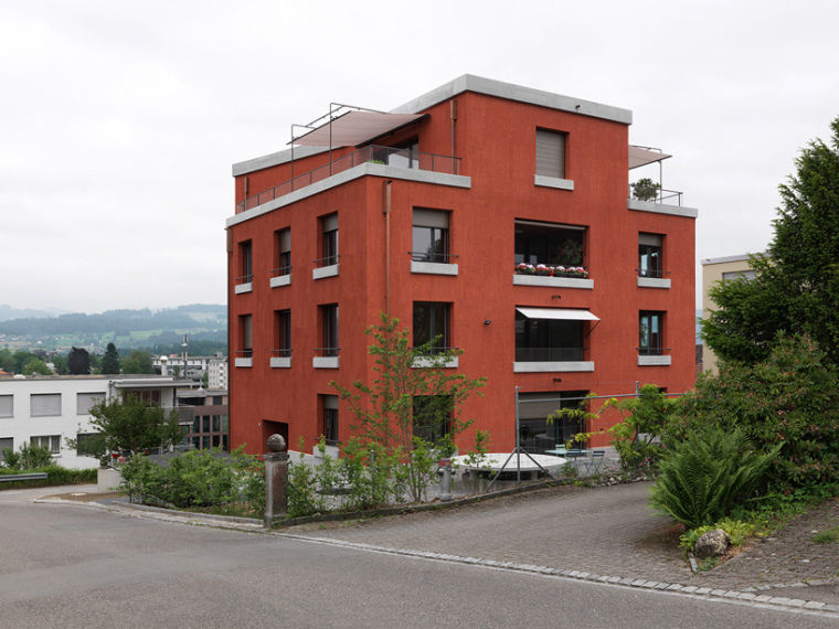 对称住宅楼全套施工图资料下载-瑞士维茨康住宅楼
