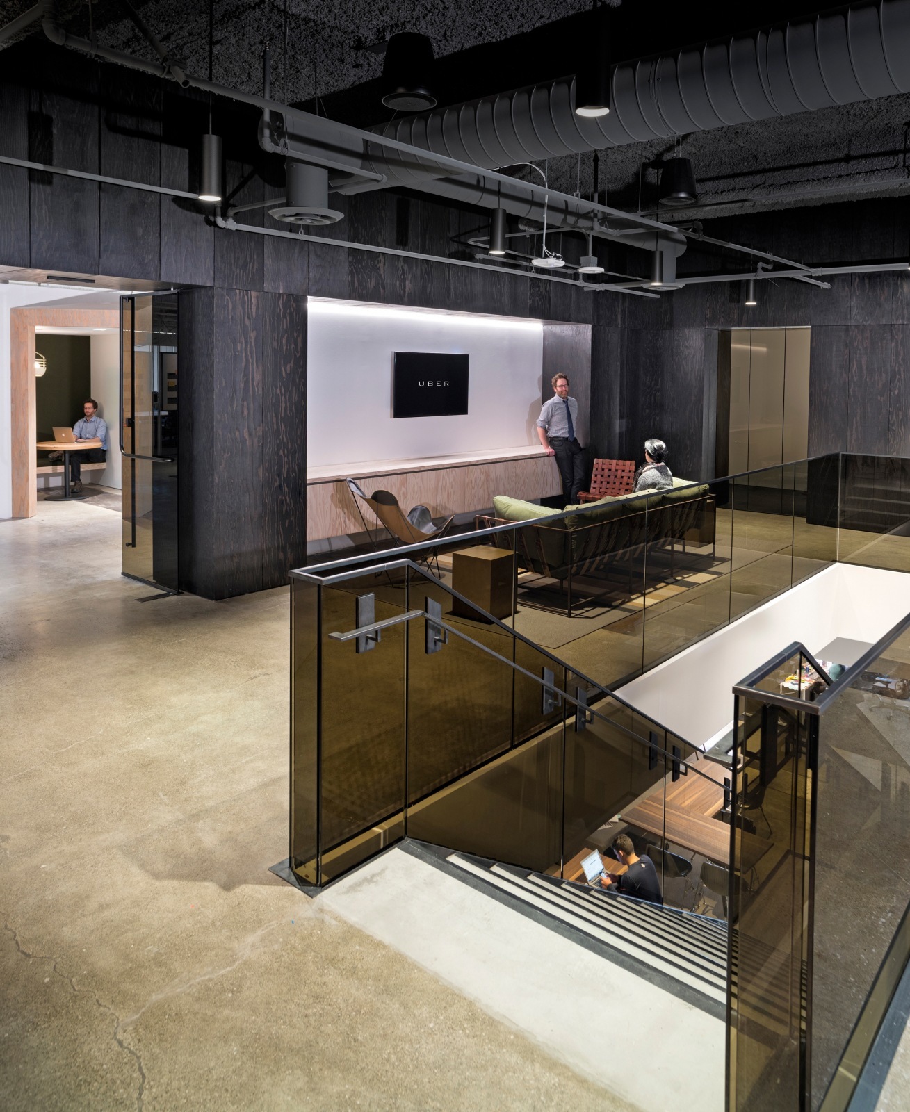 美国uber公司办公室-办公空间装修案例-筑龙室内设计论坛