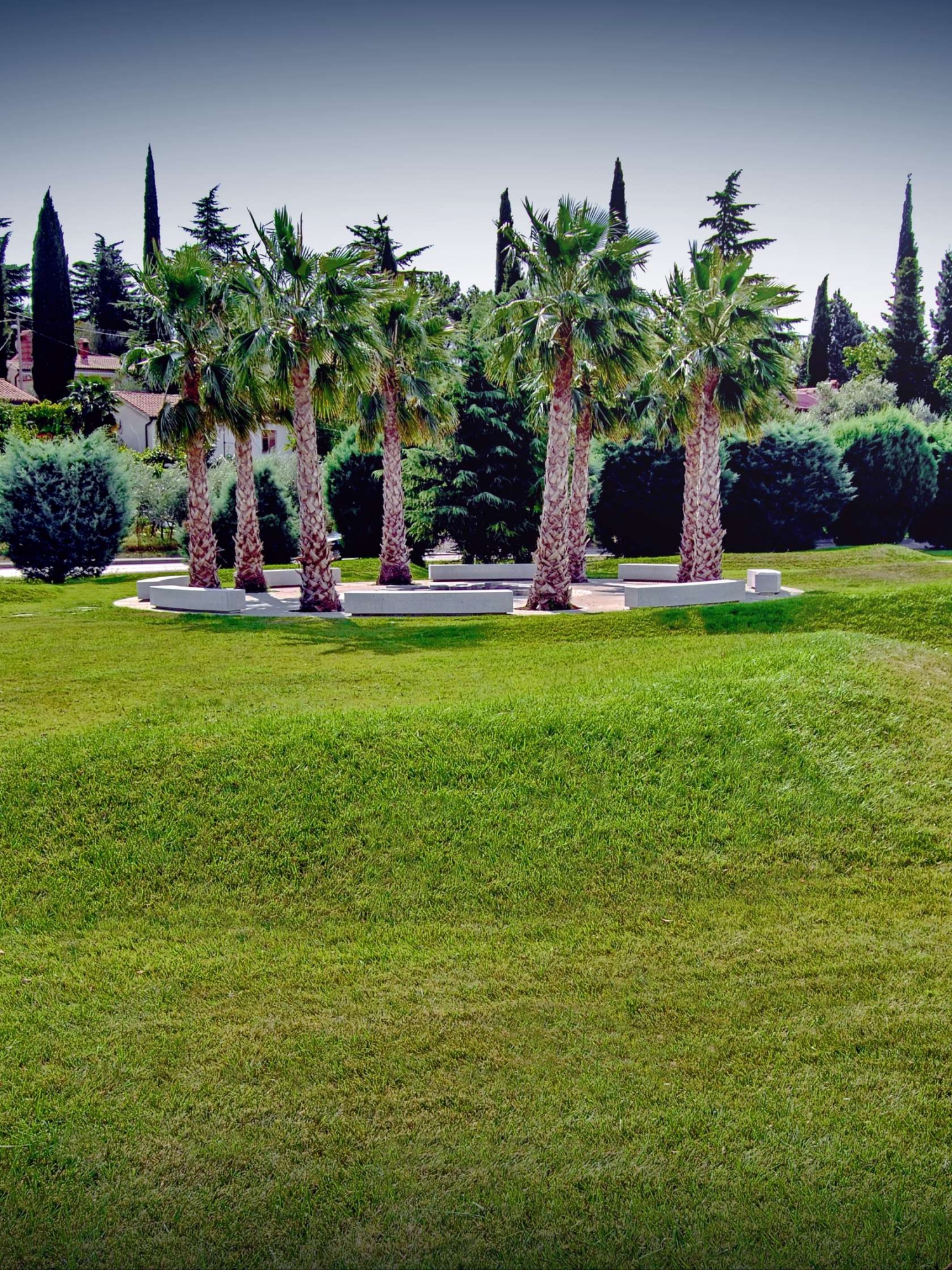 斯洛文尼亚城市公园广场