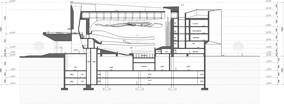 中国爱乐乐团音乐厅剖面图-中国爱乐乐团音乐厅第12张图片