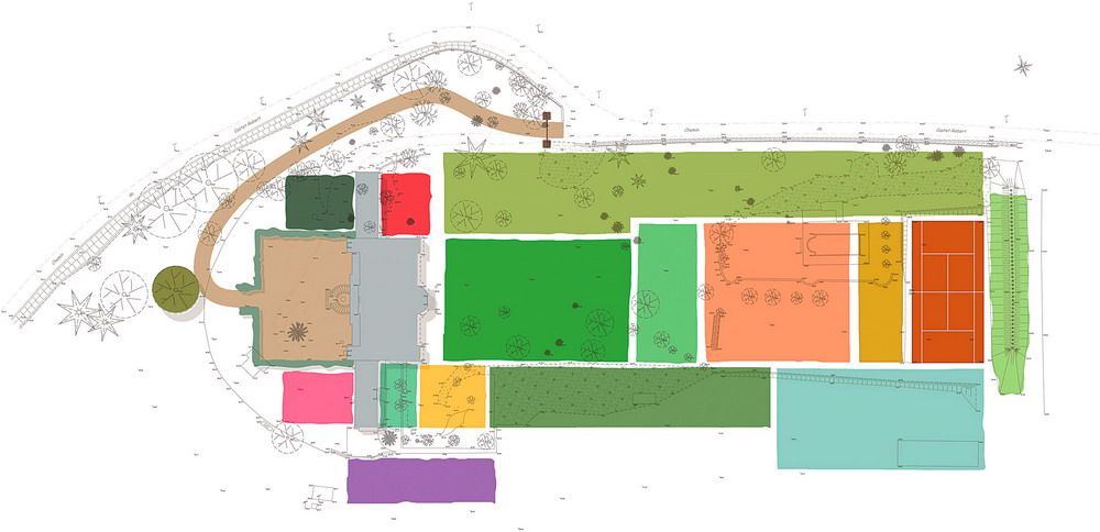 法国罗伯特庄园景观平面图-法国罗伯特庄园景观第20张图片