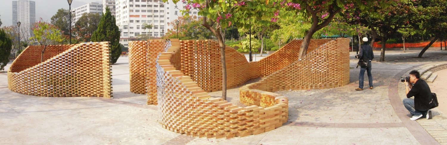 香港屯门公园pixel墙体装置-公园案例-筑龙园林景观论坛