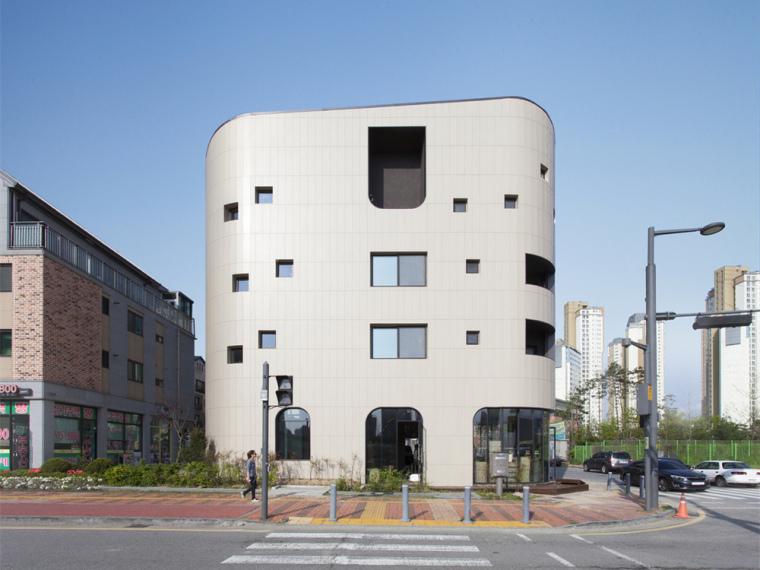 小型综合楼模型资料下载-韩国Cornerstone小型综合楼