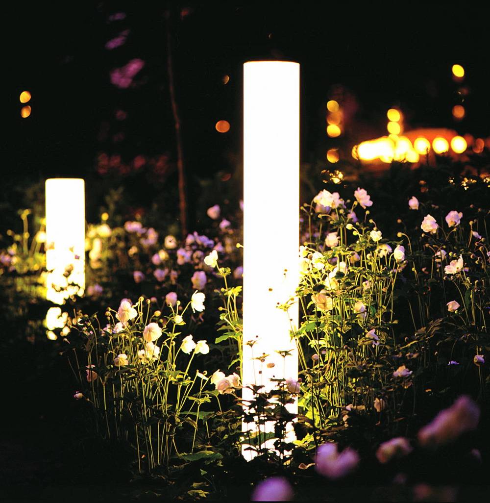 丹麦科隆比纳花园外部夜景实景图