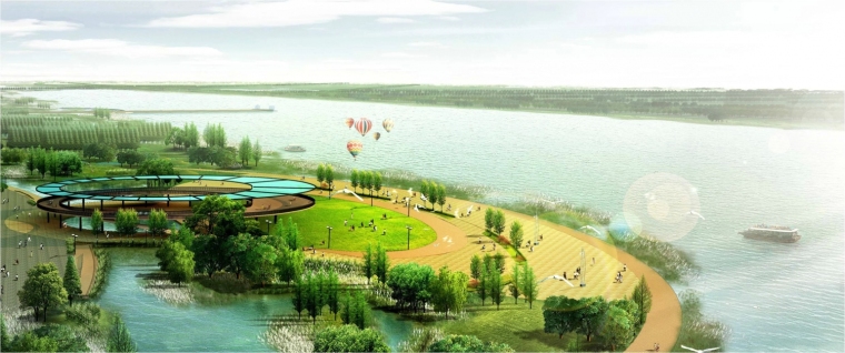校园湿地公园设计资料下载-淮南淮河湿地公园