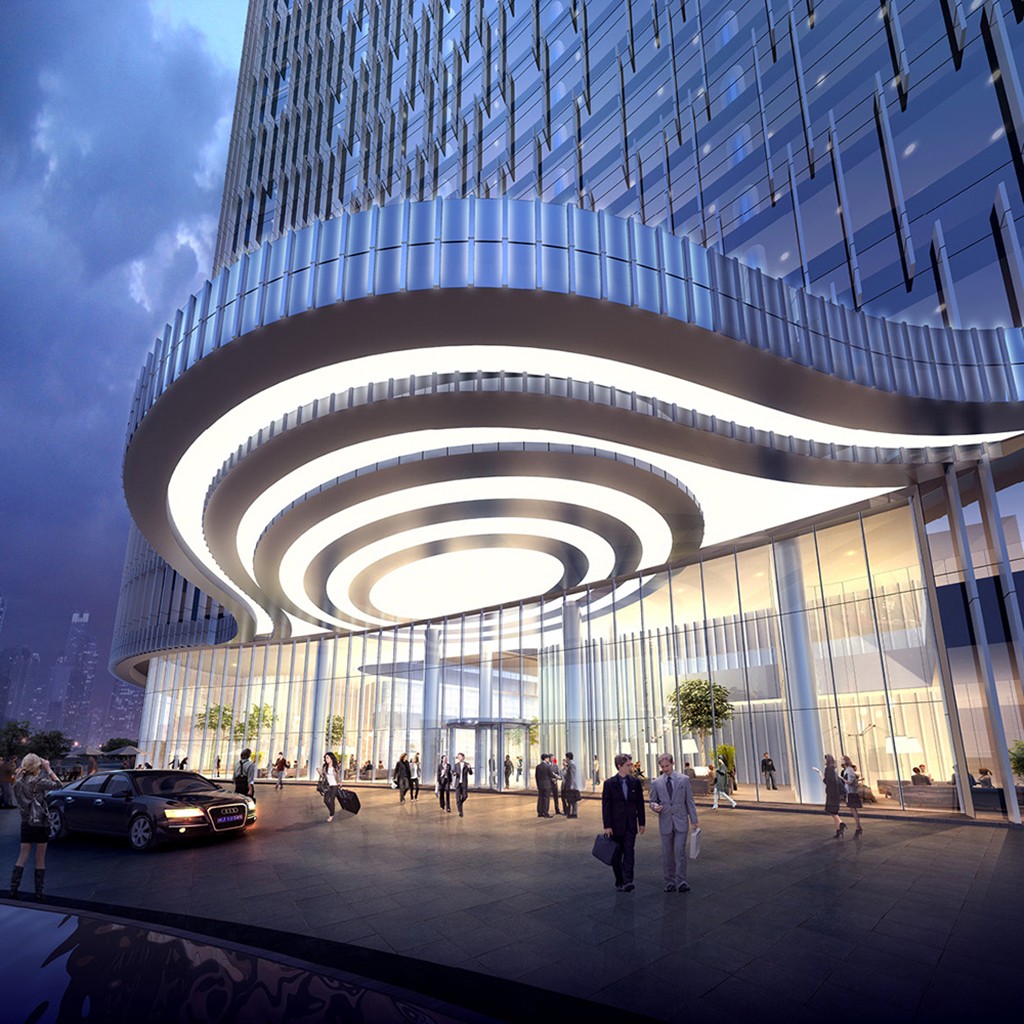 呼和浩特皇冠假日酒店-宾馆酒店建筑案例-筑龙建筑设计论坛