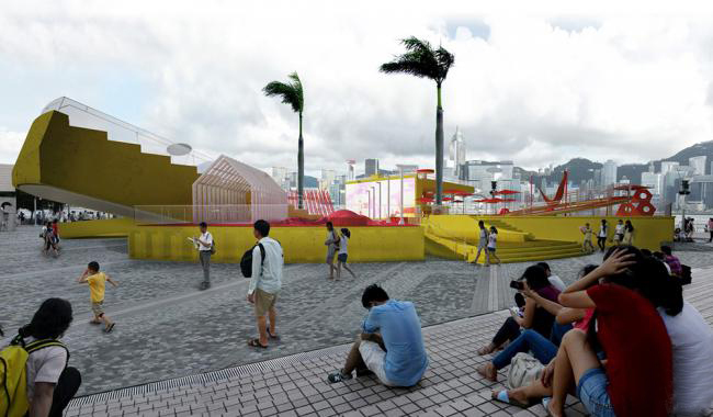 经济实用的百姓居住空间资料下载-香港幸运硬币公共空间设计