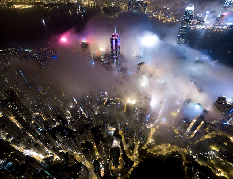 香港城市夜景景观_2