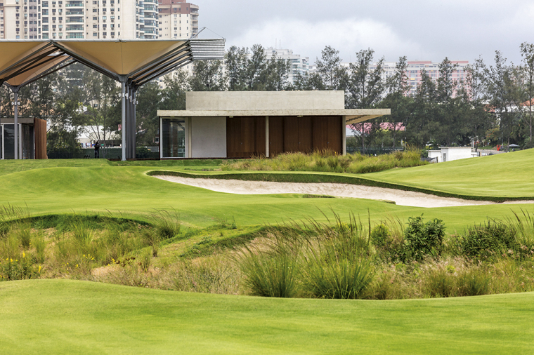 高尔夫练习场围网结构方案资料下载-巴西奥林匹克高尔夫会所