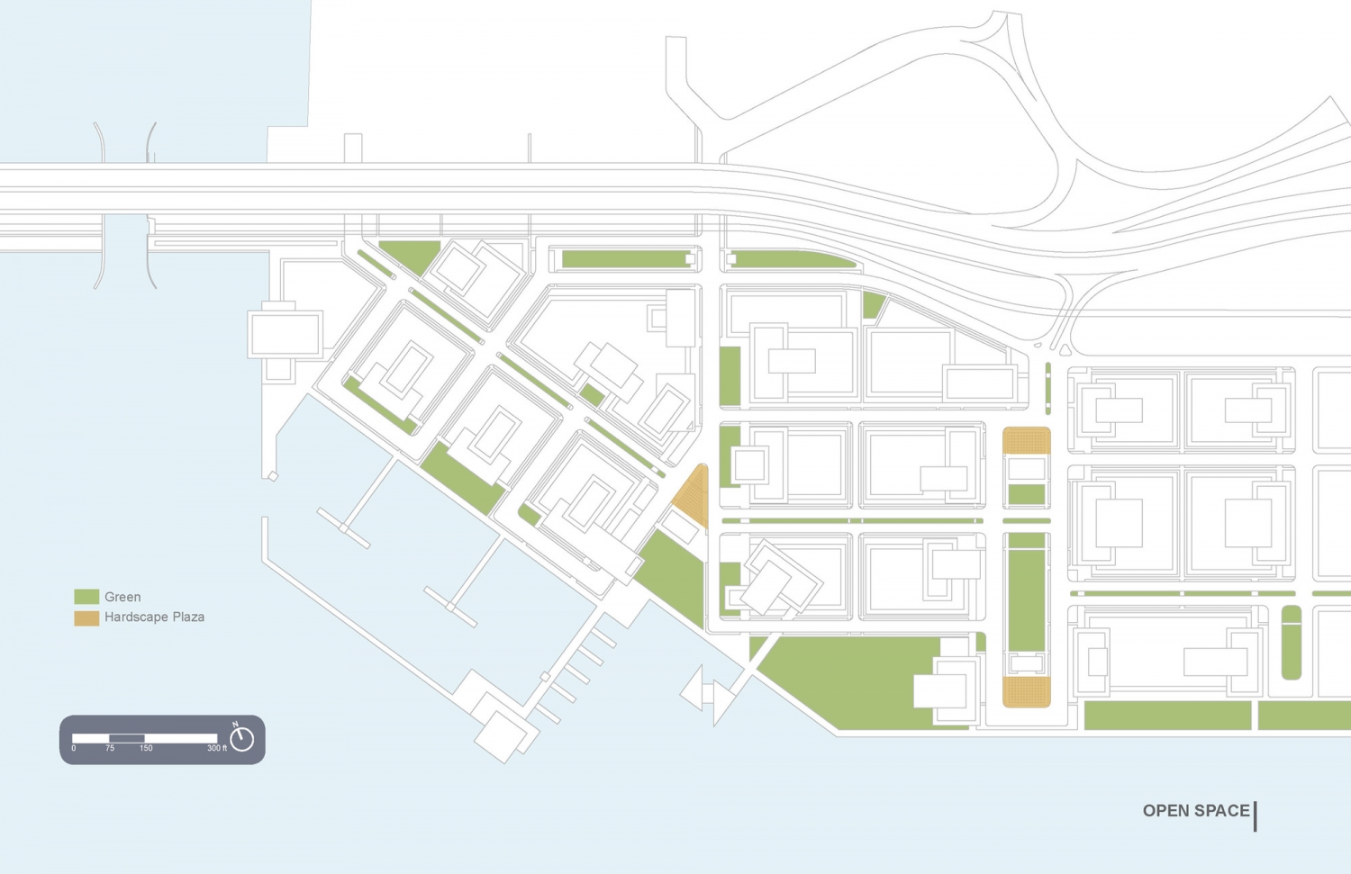 美国迈阿密港口商业区规划平面图